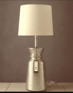 ELEGANT CRACKLE GLASS TABLE LAMP, HEIGHT 31" - MODERN DESIGN, BRIGHT AND STYLISH ✨ATTACHED ORIGINAL PRICE:$60.