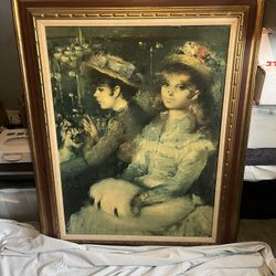 Vintage Painting Art Large 40 “X50”