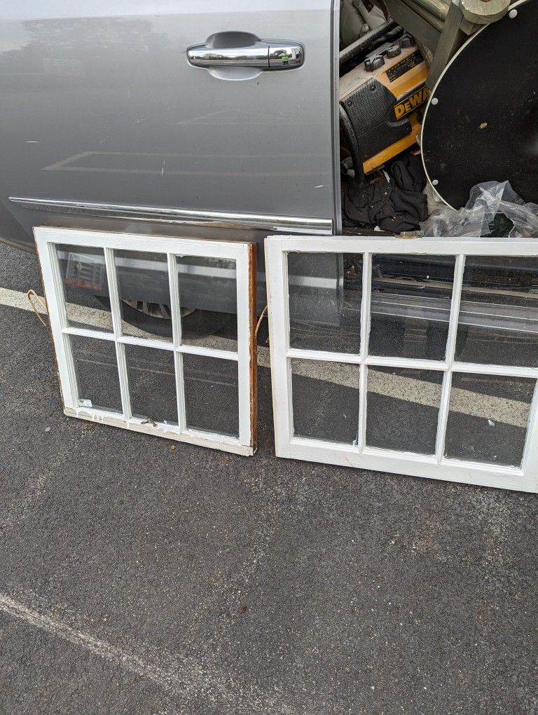 Old Wooden 6 Lite Windows