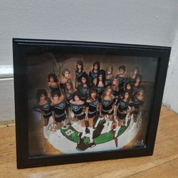 Celtics Autographed Picture Framed 2007-2008 Cheerleaders 4 Autographs On Picture