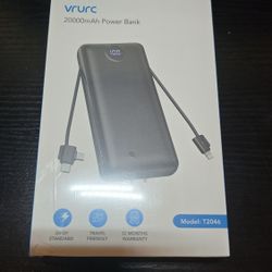 Vrurc Power Bank 20,000 Mah 