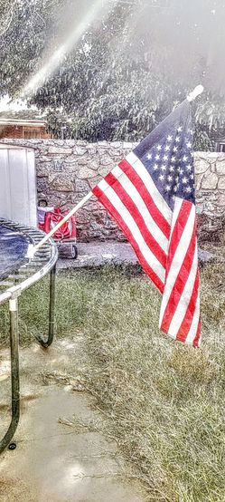 flag on pole