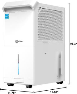 5,000 Sq.Ft Most Efficient Energy Star 2024 Dehumidifier,Vellgoo#3122YR9