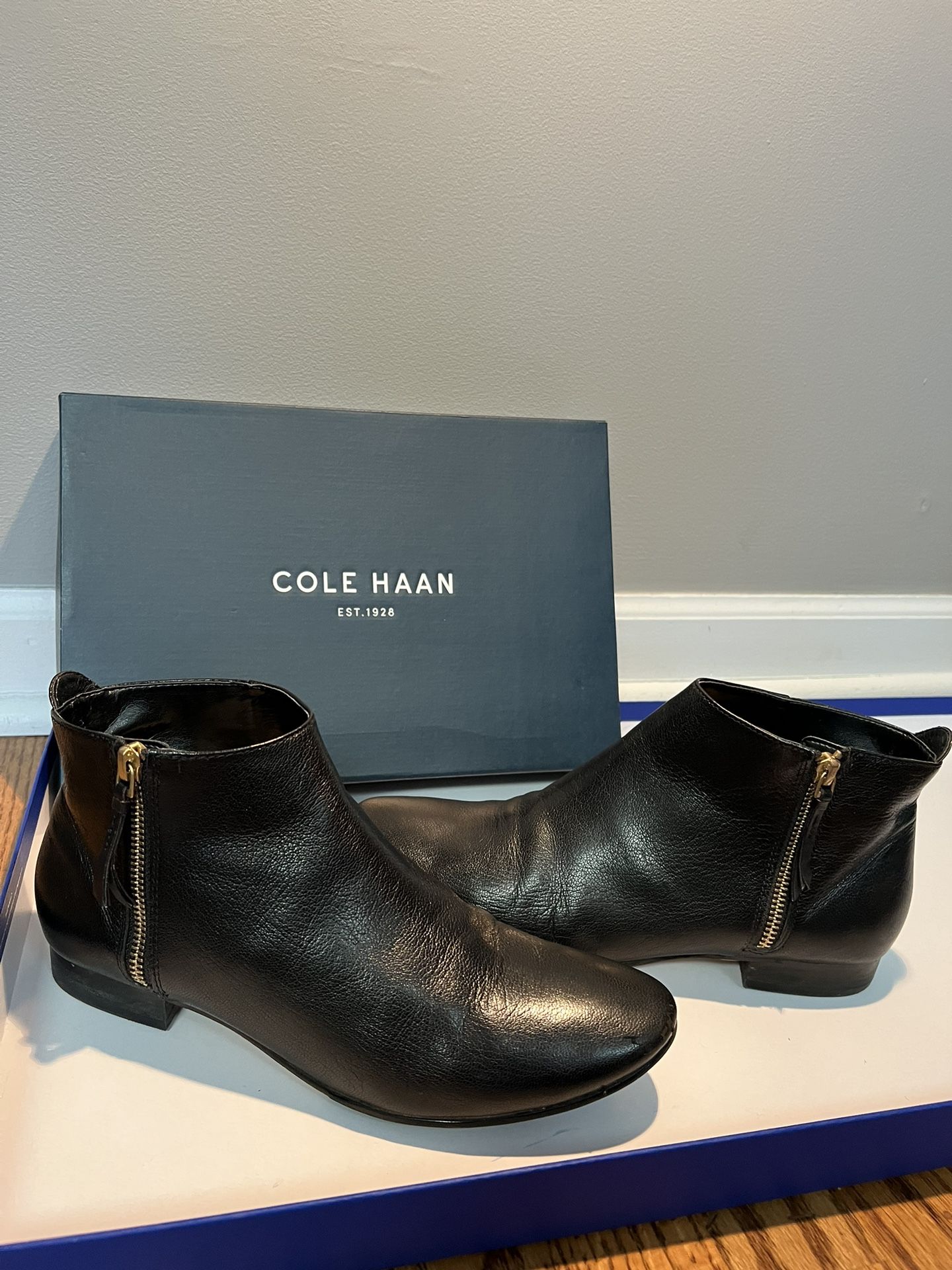 Cole Haan Black Leather Bootie