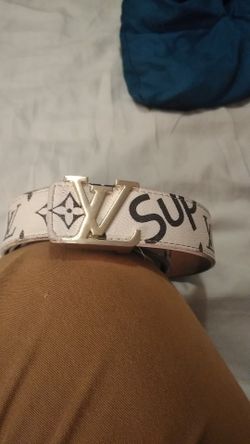 Louis Vuitton and supreme belt