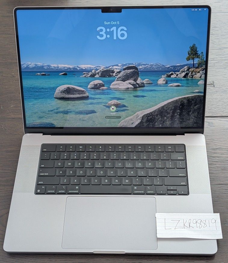 MacBook Pro 16" M2 Max Chipset with 64GB Ram, 1TB SSD, 38 Core GPU, 12 Core CPU, and AppleCare+