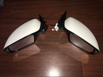 Pair of Car Side Door Mirrors White
