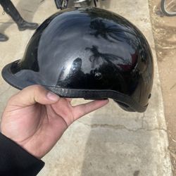 Jockey Style Motorcycle Helmet 