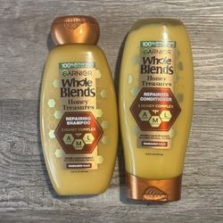 Garnier Whole Blends Honey Treasures Shampoo & Conditioner Set 