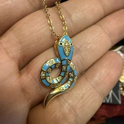 Snake Necklace Plated gold 
