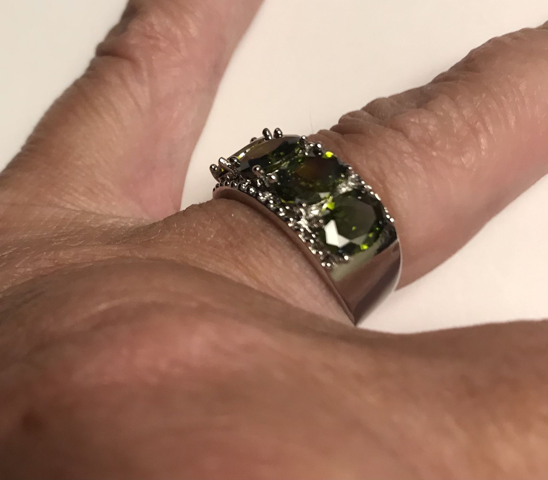 Peridot 925 Sterling Silver Ring