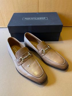 Saks Fifth Avenue Loafer Tan Men’s Shoes Size 9.5 “New Condition” $160 Firm on Price