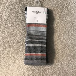2pair Goodfellow & Company crew socks 6”-12” Casual/ Business Attire