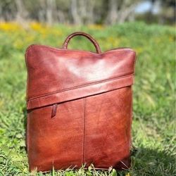 Light Leather Backpack