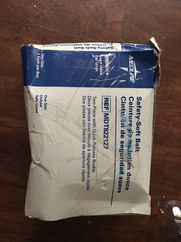 Safety soft belt med line never used. Latex free