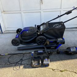 KOBALT 80v Mower Blower Trimmer for Sale in Bothell WA