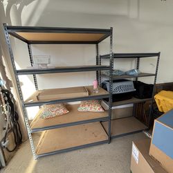 6 garage shelving units