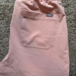 Figs Scrubs Peach Straight Legged Pants Medium Tall