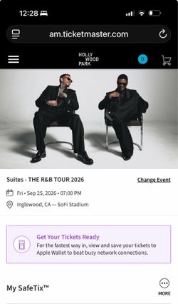 Usher / Chris Brown suite tickets
