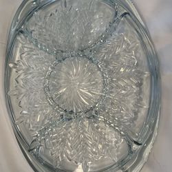 Vintage Jeanette  Glass Co.  Light Blue Platter