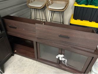 Large Brown TV Stand