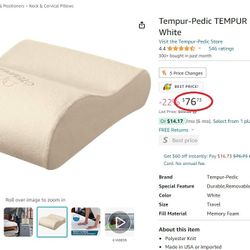 Tempur-Pedic TEMPUR Neck Pillow (Firm)