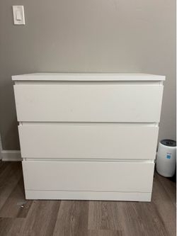 White IKEA dresser