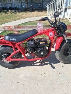 Coleman Mini Bike Red Gas Powered