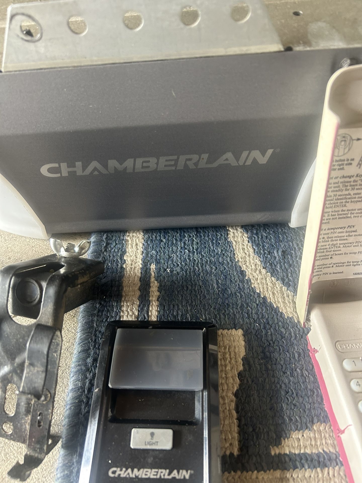 Chamberlain garage door opener used