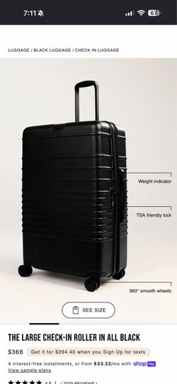 Brand new beis suitcase