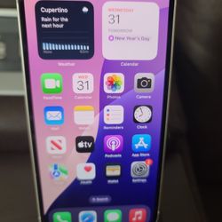 Iphone 14 128gb White Unlocked For Any Carrier 100% Battery Health Fully Functional 