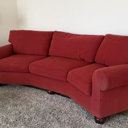 Red Fabric Sofa – Comfortable & Sturdy