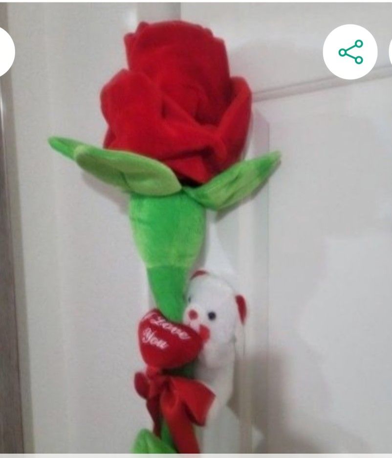 Big Plush Giant Red Rose 6 Feet Tall Flower
