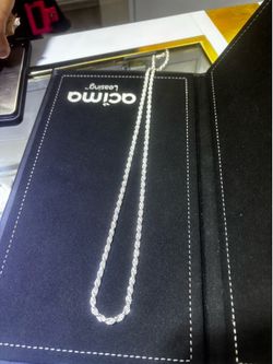 Silver rope chain