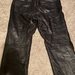 Leather Motorcycle Riding Pants 
