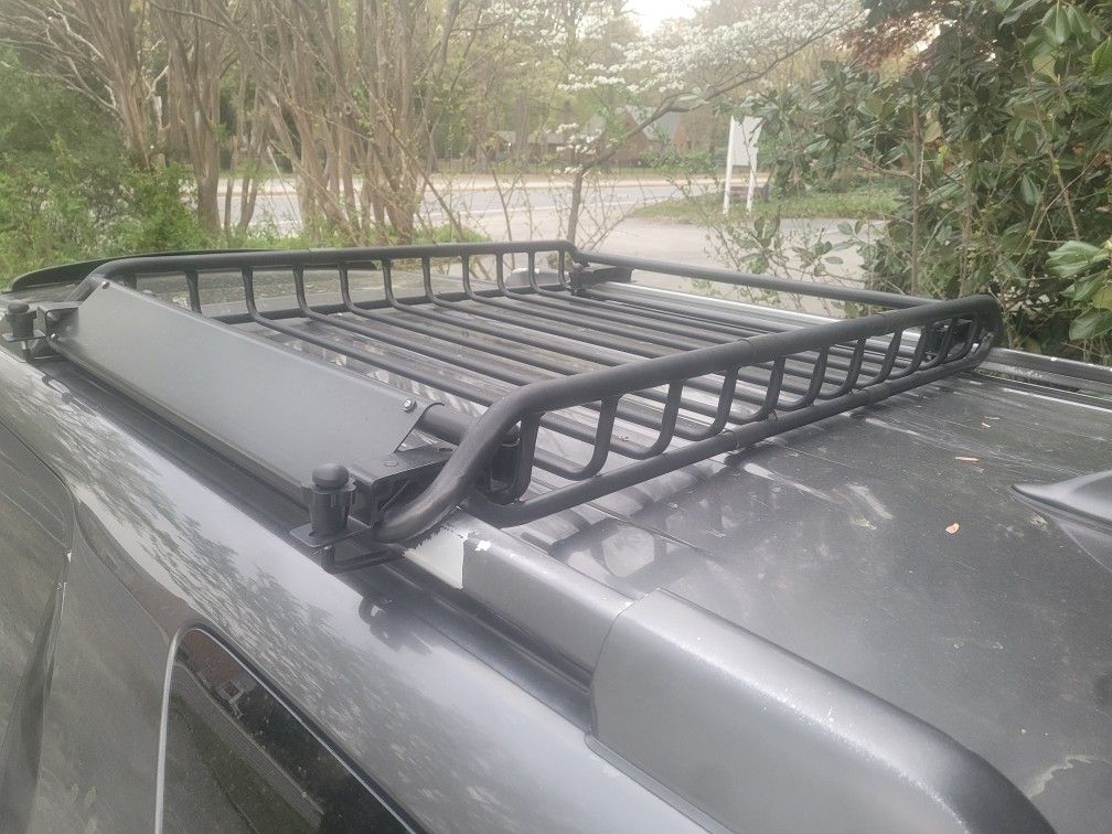 Roof Top Rack For Storage Fits Any Factory Lugage Rack On Any Car Or Suv I Month Old Installs In 10 Minutes