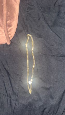 22 Inch Gold plated skinny Cuban chain