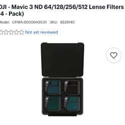 DJI Neutral Density Filter Set for Mavic 3 - 4 Pack