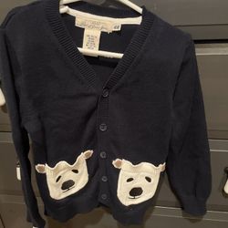 H&M Bear Pocket Cardigan Size 4-6 Years 