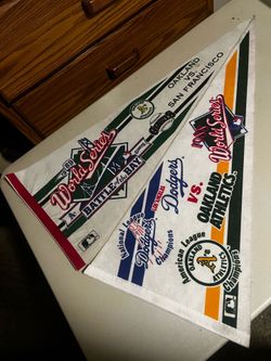 Vintage MLB World Series Pennants