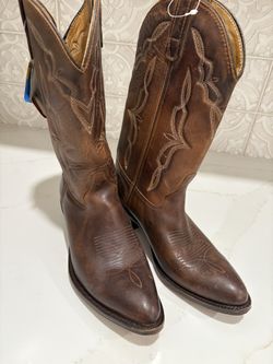 Double H  Brown Roughide Boots