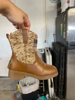 Kids Camo Western Cowboy Boots