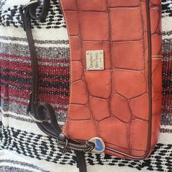 Authentic Dooney & Bourke Leather Hobo Handbag