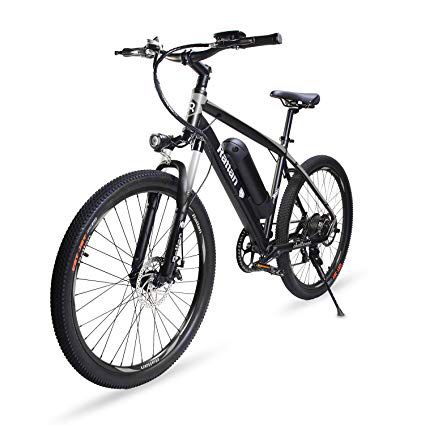 Rattan 26 inch Aluminum Electric Mountain Bike Shimano 7 Speed E-Bike 36V 10.4Ah Lithium Battery 350W Electric Bicycle 26 inch Adult Assisted E-Bike
