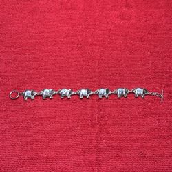 925 Elephant Bracelet 