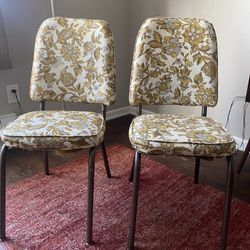 VINTAGE FLORAL CHAIRS 