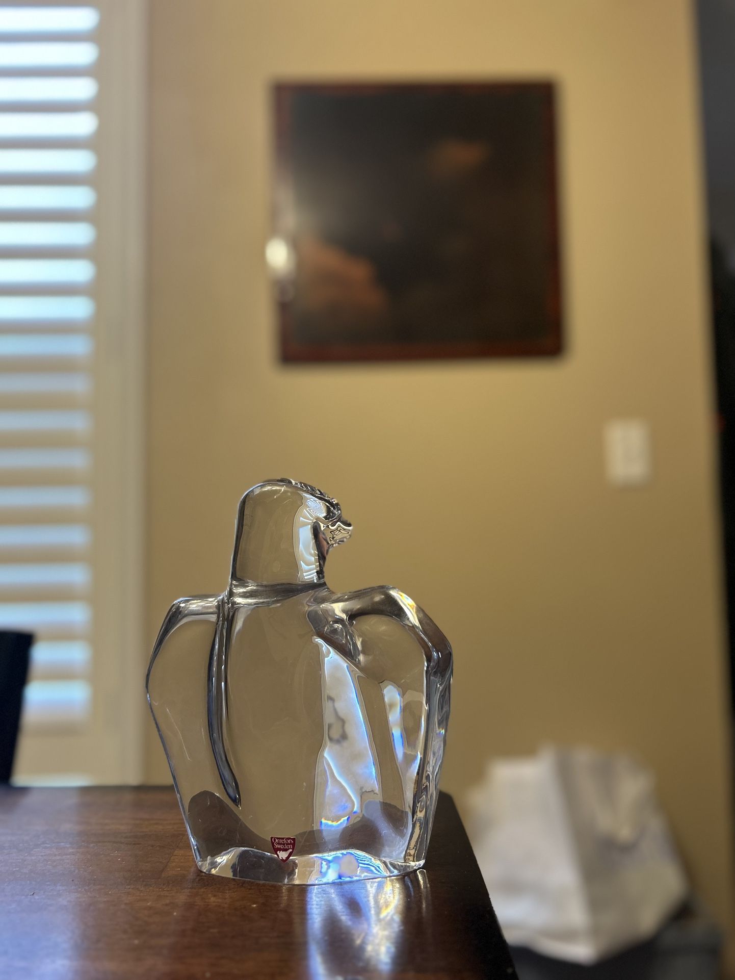 Eagle Crystal Paper Weight And Office Decor