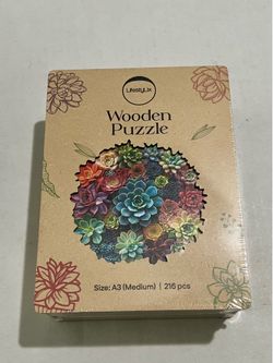 Succulent Wood Puzzle 216 Pieces