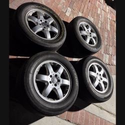 4 - 275/55r17 5x112 5x4.13 Stock Mercedes ML500 Wheels Rims Tires!!!