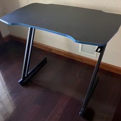 Small Blue Gaming Desk